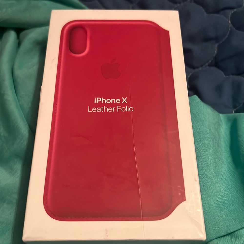iPhone X Leather Folio case